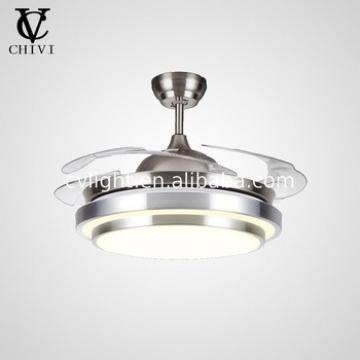 2018 Factory Hot ceiling electrical fan with lamp hidden blades lights