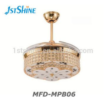 Hot sale high quality invisible blade 42 inch ceiling fan with LED light