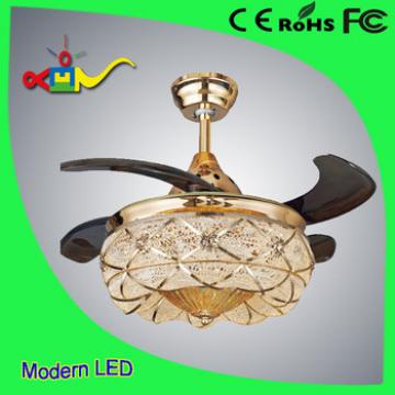 35 inch remote controlled Crystal Ventilador ceiling fan