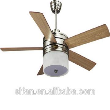 52" DC motor modern design ceiling fan with led light kit remote control