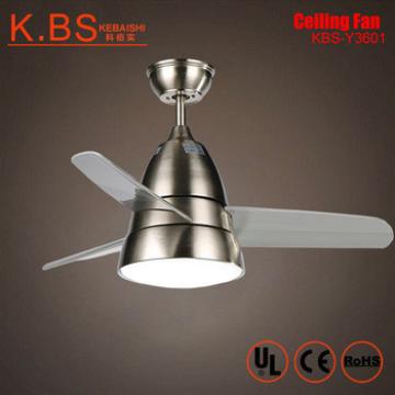 New Products Loft Style Simple Design 36 inch ABS Blade Mini Ceiling Fan With Light