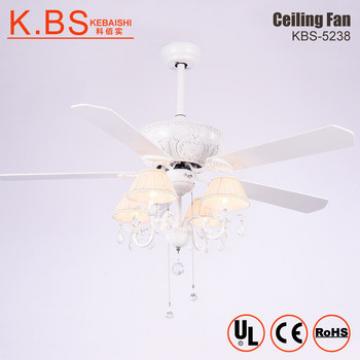 Diamante Shining Home Hall Fans Lights Folding Blades Modern Ceiling Fan With Light