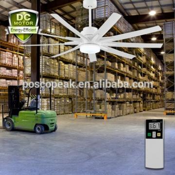 60 inch plastic blade DC brushless permanent magnet big ceiling fan decorative fan industrial ceiling fan with LCD remote