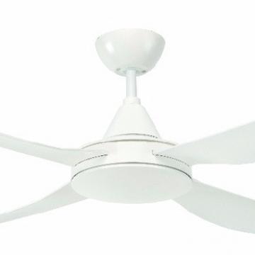 52inch white plasic ceiling fan with 4 knife blades