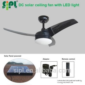 solar panel ceiling fan low energy consumption 35W 42 inch rechargeable solar battery operated air cooling fan