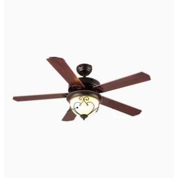 high rpm energy saving air cooling LED lights ceiling fan with wood blades