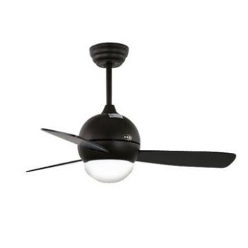 32&quot; simple design energy star wood blade small ceiling fan with led light black color