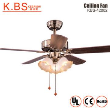 Fashion Design Household Speed Control Wooden Blade Ceiling Fan With Lights