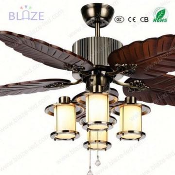 blade wood High quality decorative ceiling fan with light