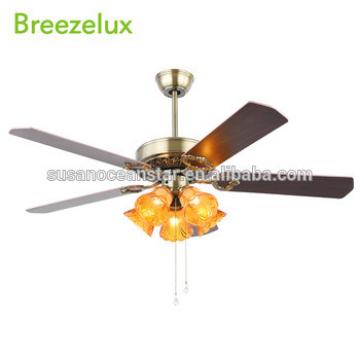 2018 52 inch fashion decorative 5 plywood blades ceiling fan with five lights