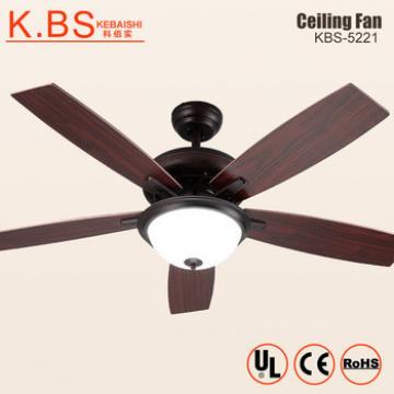 Decoration Electric Motor Air Cooling Fan 5 Wood Blade Ceiling Fan With Light