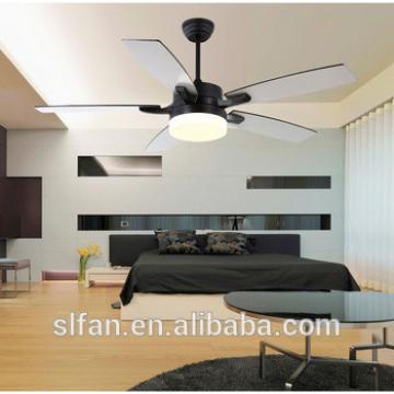 52 inch AC motor ceiling fan with 5 blades and single light kit remote control 12 volt motor