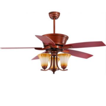 American style luxury design ceiling fan with lights DC/AC motor rope control