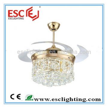Invisible blade ceiling fan light with 36W led lights CE RoHS certificate