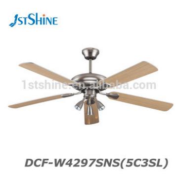 42 Inch 52 Inch MDF Blade Decorative Ceiling Fan With Spot Light and Remote