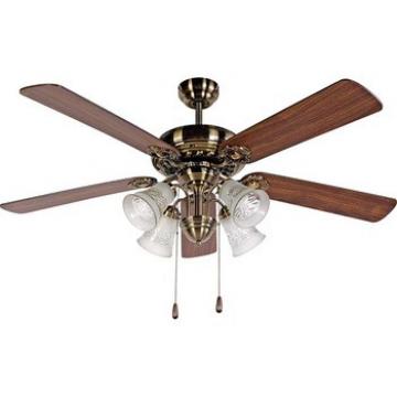 52 inch 4 blades antique brass beautiful Ceiling Fan with 4 lights