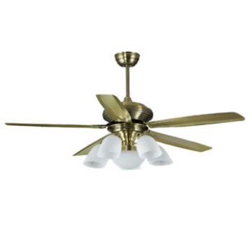 European style iron blade ceiling fan with lights pure copper motor warrant 10 years