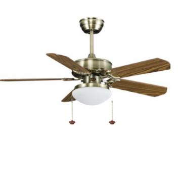 42 inch decorative ceiling fan with single led light kit and 5 pieces reversible wood blades