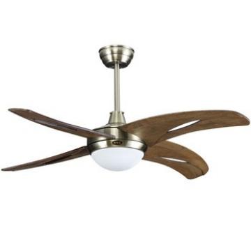 48 inch energy star 220V ceiling fan with four timber blades remote control+LED light kit with opal frosted glass