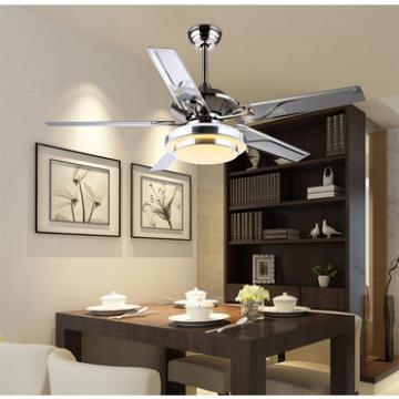 52 inch AC motor ceiling fan consumption flush mount silver metal blades indoor&amp;out door use