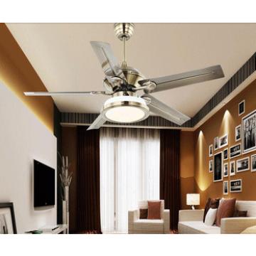 High quality iron blade modern decorative ceiling fan with LED lights