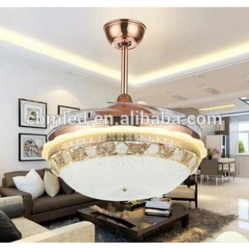 on promotion ceiling fan with light and remote,gold rechargeable electric fan light,decorative lighting ceiling fan