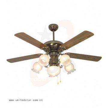 52" 42' Decoration Ceiling fan light fan fancy ceiling fan wood ceiling fan , MDF, WOODENceiling fan light globe