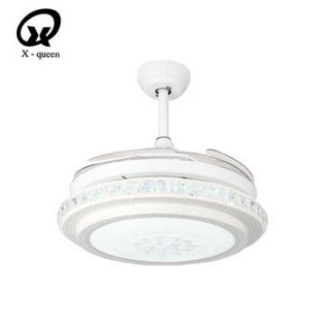 Modern Design Invisible ABS Blades Ceiling Fan With Light and Remote Control