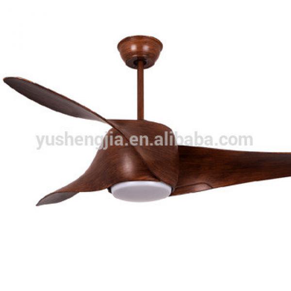 Wood plastic blade 2017 remote control ceiling fans with led lights