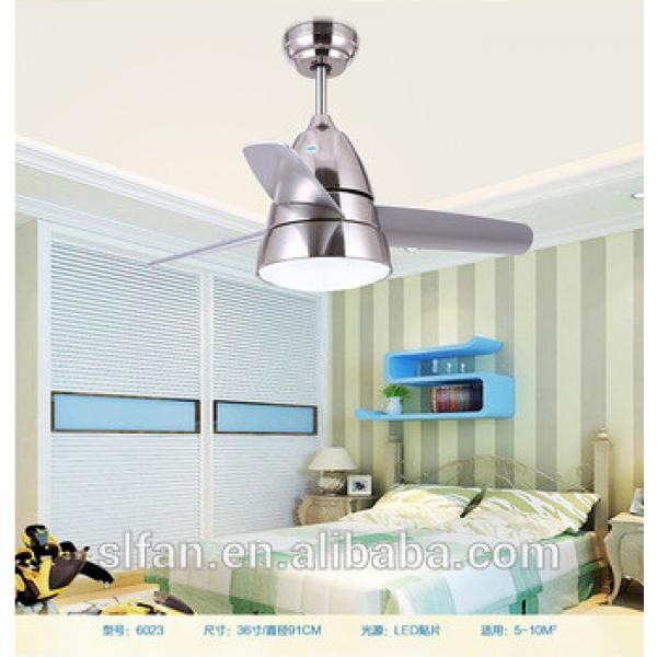 36 inch plastic blade small ceiling fan with single led light kit by remote control for children&#39;s room