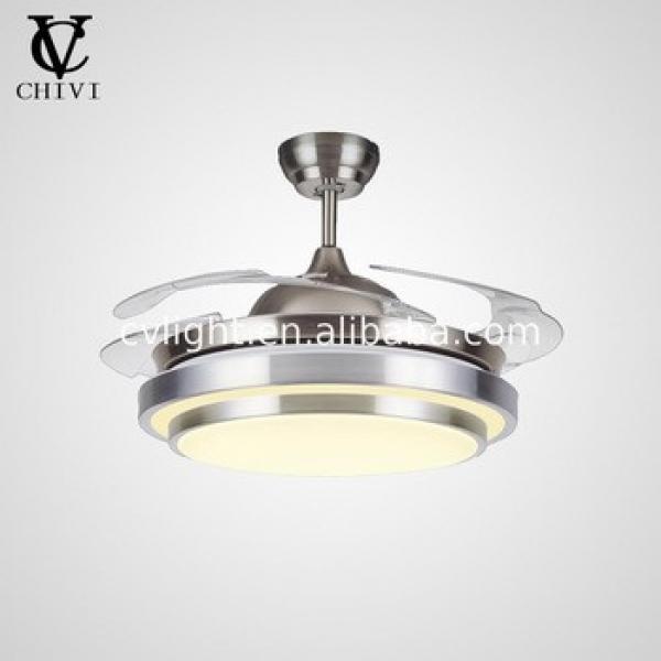 2018 new style hot selling Quality ceiling fan with crystal light cheap price watts