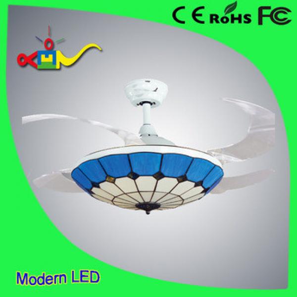 42 inch Modern Ceiling Fan With Lights Crystal Ventilador with Remote Control