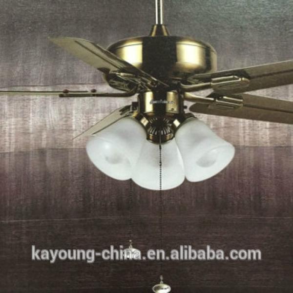 remote control ceiling fan with pendant light for hotel engineering
