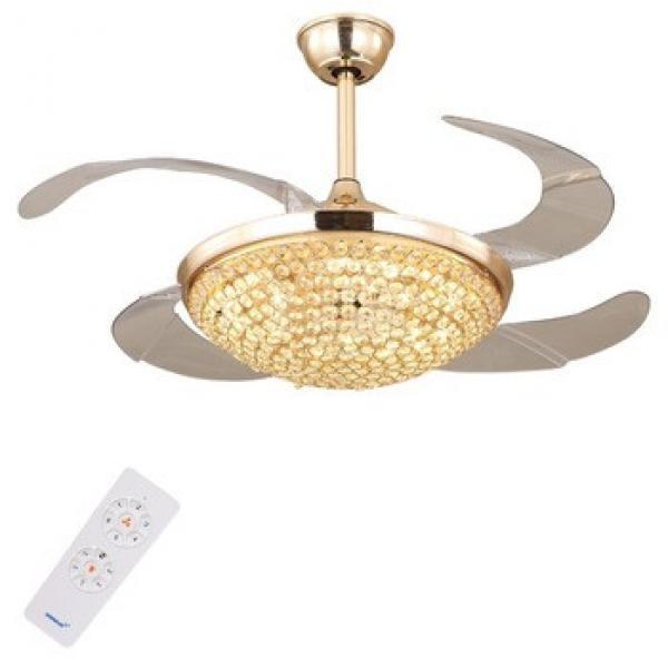 Crystal DC Invisible Ceiling Fan with LED Light