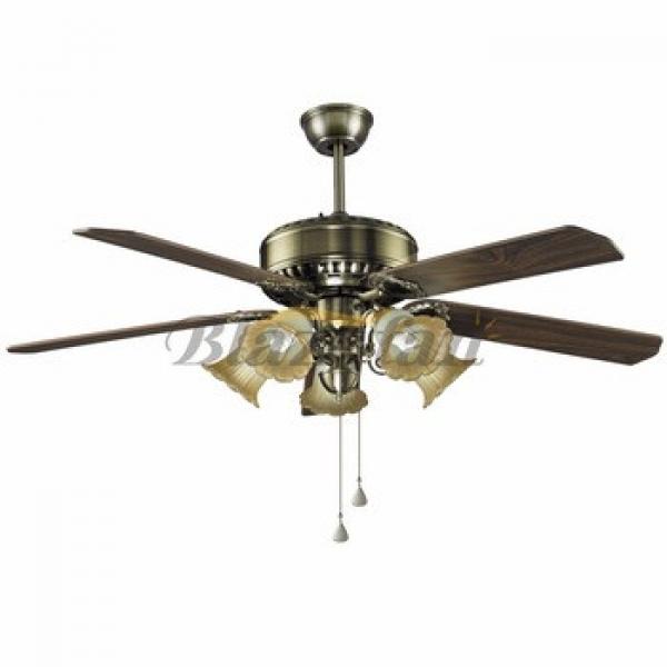 56 inch Remote control decorative ceiling fan with e27*5 lights 5 plywood blade 188*15 moter 56-1503