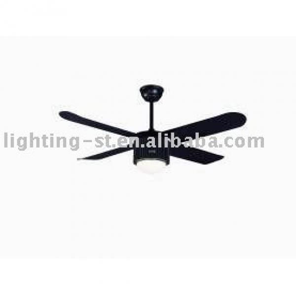 Black ceiling fan with 4 blades 52&quot;-YJ022