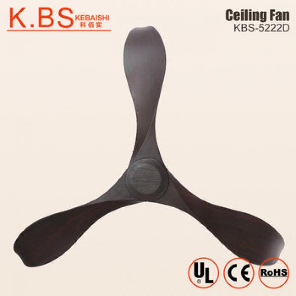 Western Style Modern Decorative Simple Wood Blades Low Energy Ceiling Fan With Light