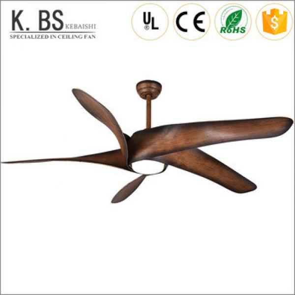 energy saving brown electric 60 inch remote control led ceiling fan with light