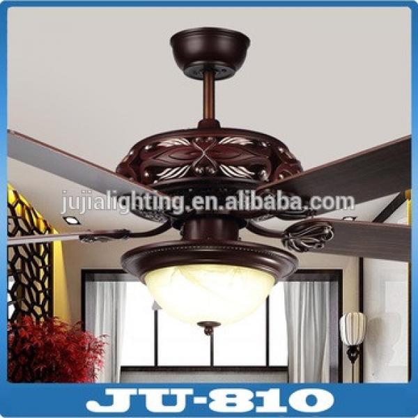 18w red wood ceiling fan light led