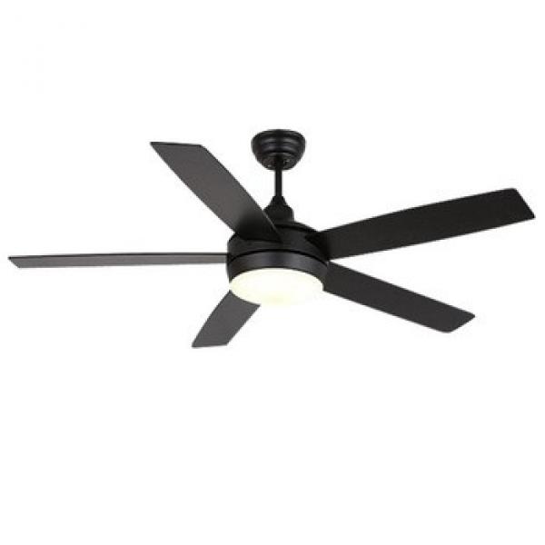 52&quot; low profile flush mount wood blade hot sale ceiling fan with led lights