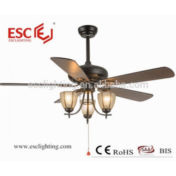 220V ceiling fan light 52inch wooden blade ceiling fan with light home appliances
