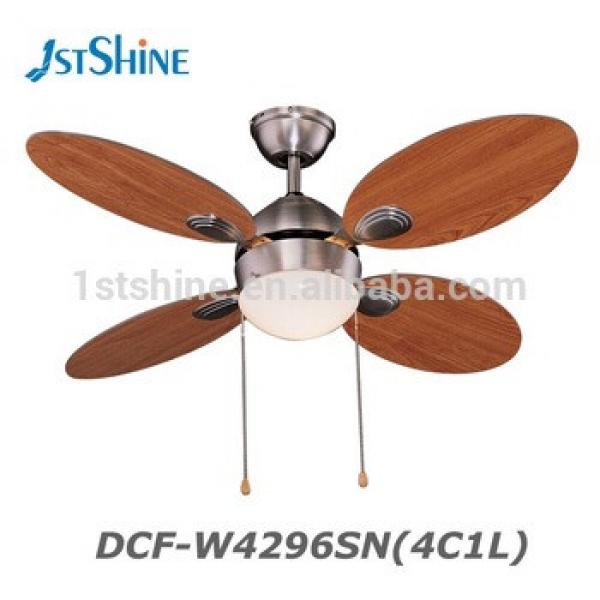 42 Inch Polished Chrome 4 MDF Blade 1 Light Decorative Ceiling Fan