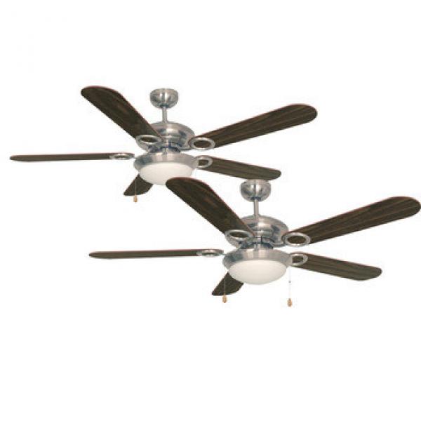 UL modern style 50w 5 Plywood Blades ceiling fan with light suspended indoor led ceiling fan light