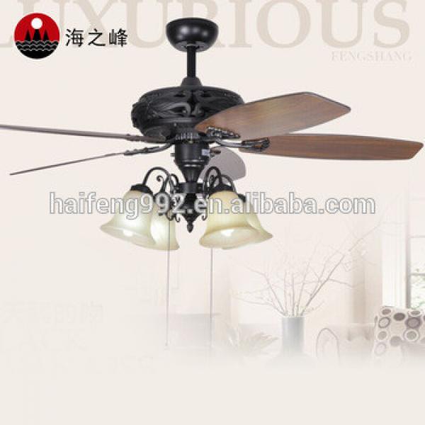 wooden cheap fan blade ceiling fans with lamps HF-670