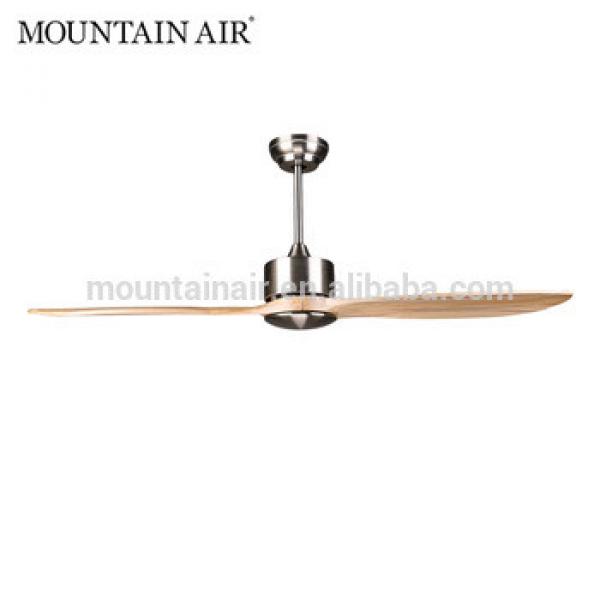 MOUNTAIN AIR electrical DC natural wood 2 blades ceiling fan 52YFT-807