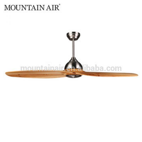 MOUNTAIN AIR Electrical DC motor natural wood 1 blade ceiling fan 55YFT-803