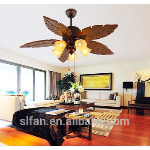 High quality wood blade modern decorative ceiling fan propeller design with lights