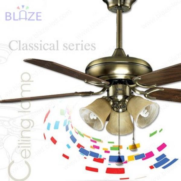42 inch home decorative wood blade ceiling fan with light lamp