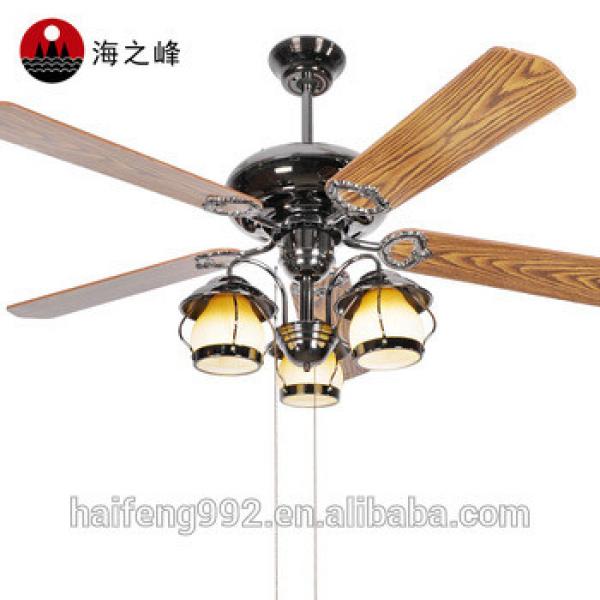 wooden fan blade ceiling fans in pearl black color