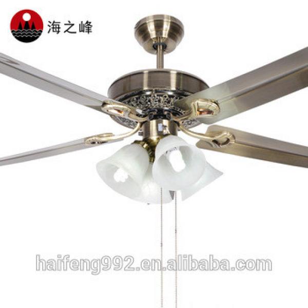 42inch metal fan blade ceiling fans with lamps in Guzhen
